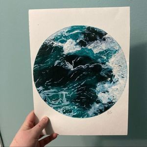 3 artisan prints Waves/sand